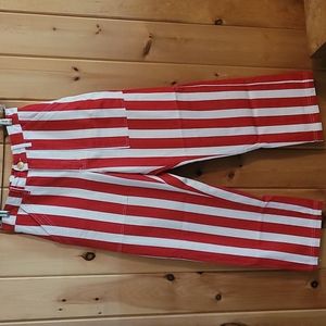 Big Bud Press sz S Red & White Vintage Stripe Work Pants